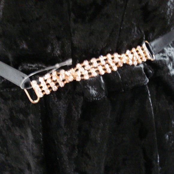 BCX Black Velour Dress NWT. - Picture 5 of 6